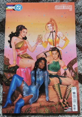 WONDER WOMAN # 22 NM 2025 KEVIN WADA DC PRIDE CARD STOCK VARIANT !