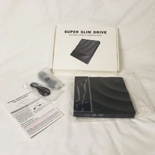 NOB Super Slim Drive Portable USB 3.0 Interface Drive For DVD CD RW Drive Black