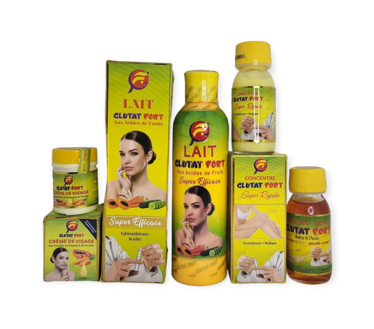 Gluta Fort - Traitement De Nuit Blanchissant Aux Acides De Fruit, 250ml, Pour Taches Et Acné