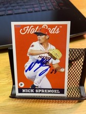 Nick Sprengel Signed Autographed 2019 Hot Rods Team Card Tampa Rays