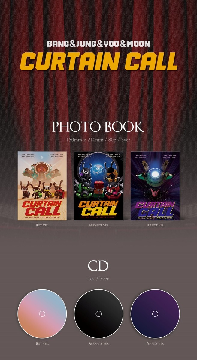 ★サインCD◆BANG&JUNG&YOO&MOON◆CURTAIN CALL BANG&JUNG&YOO&MOON 1st Album [CURTAIN CALL] Absolute Ver. CD