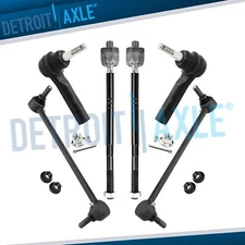 Front Inner & Outer Tie Rod Ends + Sway Bars for 2014 2015 2018 Chevrolet Impala