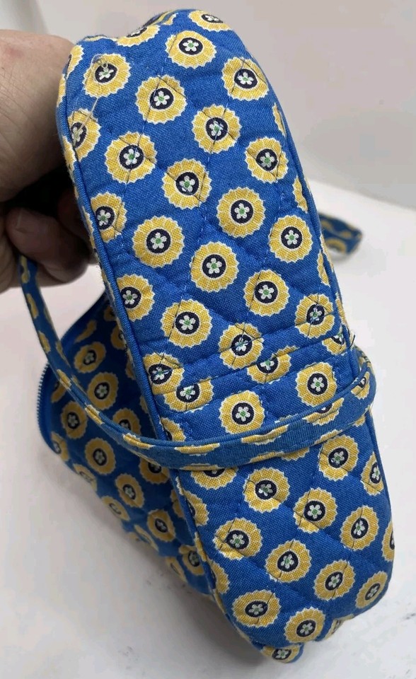 VERA BRADLEY RETIRED RIVIERA BLUE 2008 SMALL CROSSBODY PURSE HANDBAG