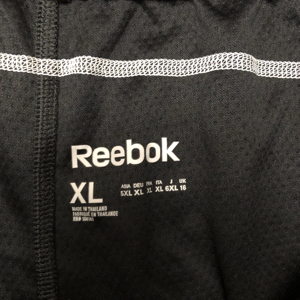 Pantalones Cortos Reebok Mujer XL Speedwick Sin Forro Negro Blanco Clásicos Foto 3 de 4