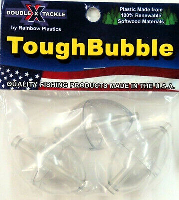 Double X Tough Bubble Bobbers, TWO Packs (3 per pack), Clear, Medium  #RTB-35-3C