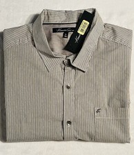 Kenneth Cole New York Mens Long Sleeve Button Down Striped Shirt Sz XL NWT