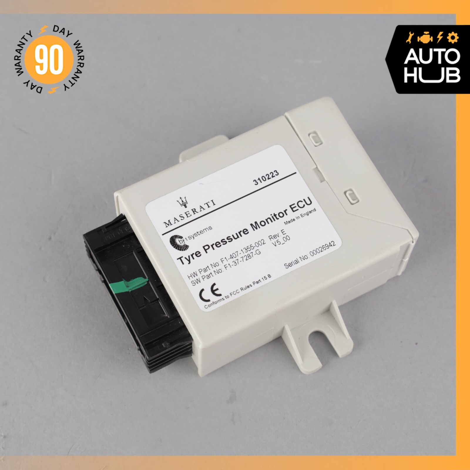 14-19 Maserati GranTurismo M145 Tire Pressure Monitor Module 310223 OEM 29k