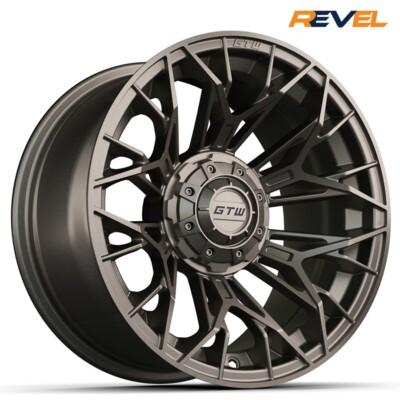 GTW Stellar 15'' Matte Bronze Golf Cart Wheels, 15x7, ET -.25, Set of 4 Rims