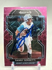 2022 Prizm Draft Danny Serretti Pink Velocity PDP177 Detroit Tigers SIGNED