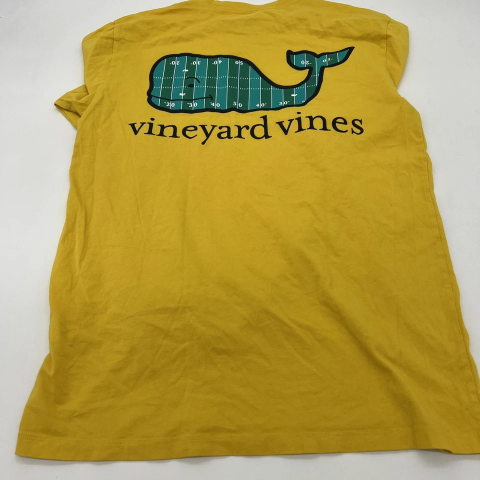Vineyard Vines Women’s Long Sleeve Pocket T-Shirt Football Whale Size Small - Image 4 of 4