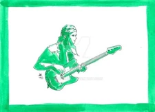Japo Pastorius - Lorenzo Ragno Celli Illustration on 200g rough paper