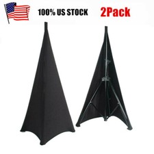 2pcs Speaker Stand Cover/Scrim Spandex DJ Tri...