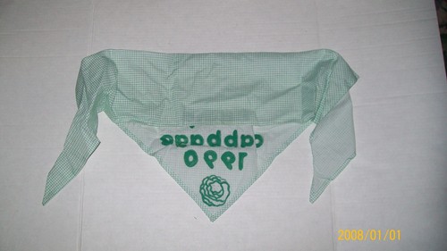 xavier roberts CABBAGE PATCH KIDS convention HANDMADE BANDANA CAMP CABBAGE 1990 - Picture 2 of 2