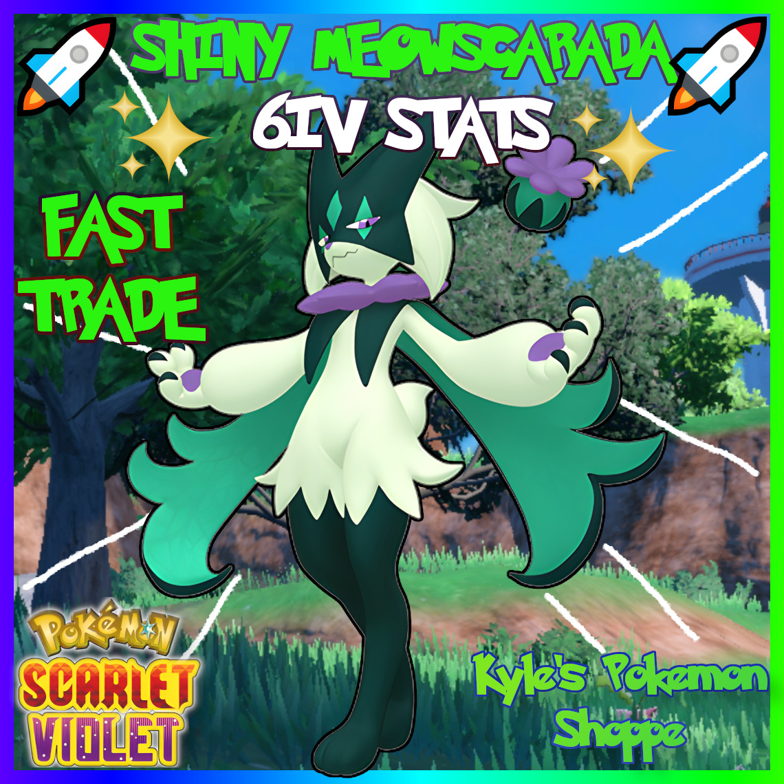 6IV 🌟SHINY🌟 GARDEVOIR POKEMON SCARLET & VIOLET SHINY/NON-SHINY BATTLE  READY EV