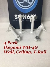 Lot 4 Ikegami WH-4G Wall Ceiling T-Rail Mount 6" Heavy Duty Universal Mount NEW!