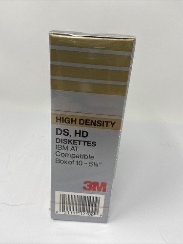 3M DS HD Diskettes Olympic Sticker Box of 10 - 5-1/4" 1992 Vintage Sealed New - Photo 8/8