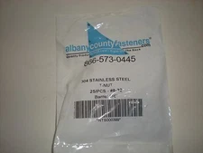 (BAG 25) ALBANY COUNTY FASTENERS NTS000399 304 SS T-NUT #8-30 BARREL 1/4" NEW 