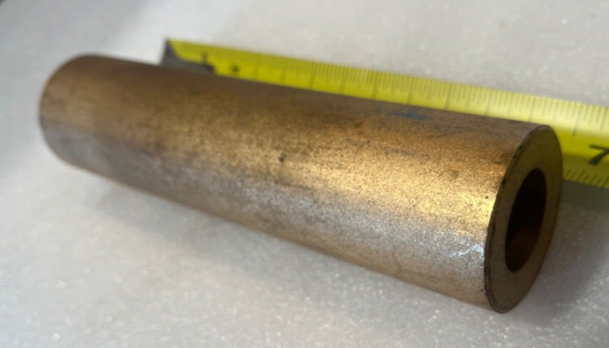Sintered Bronze Oilite Cored Tube Stock 1 5/8” O.D. X 1” ID.  X 6-1/2" SCS-813-6