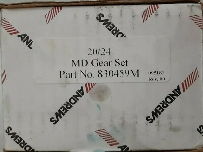 #ad #ad Andrews 20 24 MD GEAR SET PART # 830459M there are 2 parts in box see pics NEW $71.46