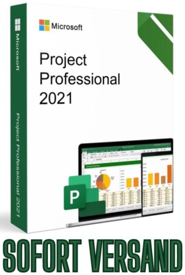 MS Project 2021 Professional 1 Gerät | Lebenslange Nutzung