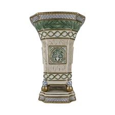 Fitz & Floyd Gregorian Collection Large Vase, 11 3/4" - New in box