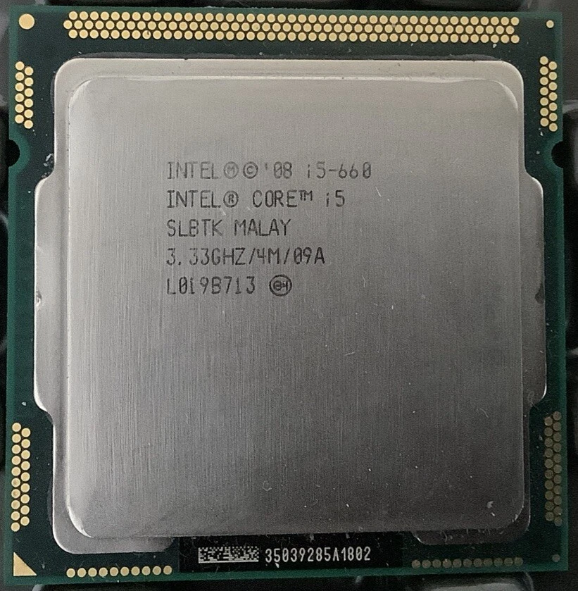 Лот: 15 Intel Core i5-660 3,33 ГГц двухъядерный процессор процессор SLBLV - Изображение 2 из 2