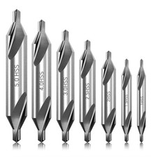 7-teiliges Zentrierbohrer-Set, Zentrierbohrer, Bohrer, Drehbank, Drechselbank