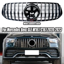 GT-Style Chrome Front Bumper Grille For Mercedes-Benz GLE W167 AMG-Line 20-2023