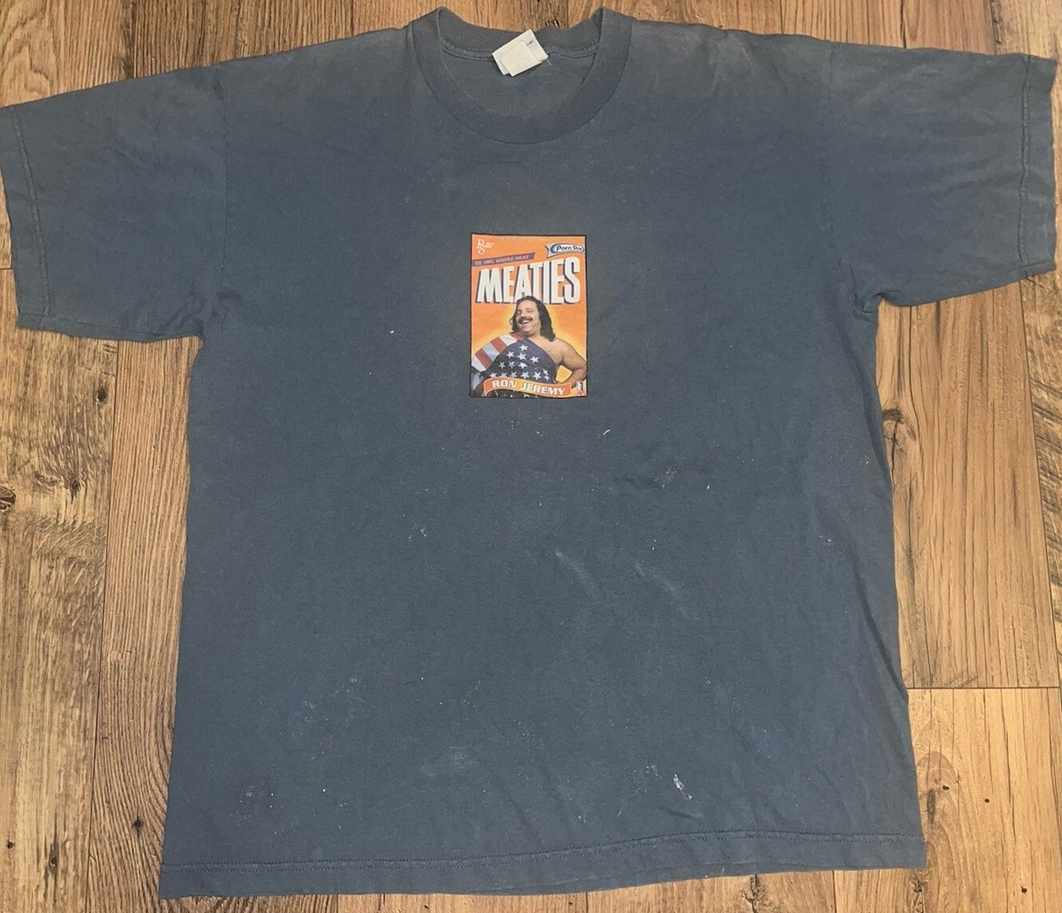 Vintage 1990's Skateboard Porn Star Ron Jeremy Tee Size XL Meaties