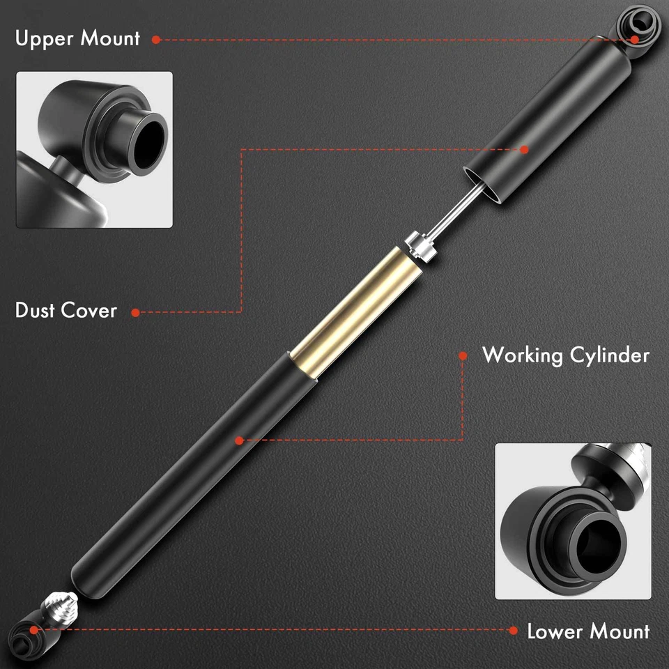 Front Steering Damper for Chevy Silverado 2500 HD 01-08 GMC Sierra 2500 HD Jeep - Image 2 of 4