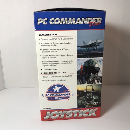 VTG PC Commander Plus Flight Simulator Joystick IBM SV-207A Controller NRFB - Picture 2 of 4