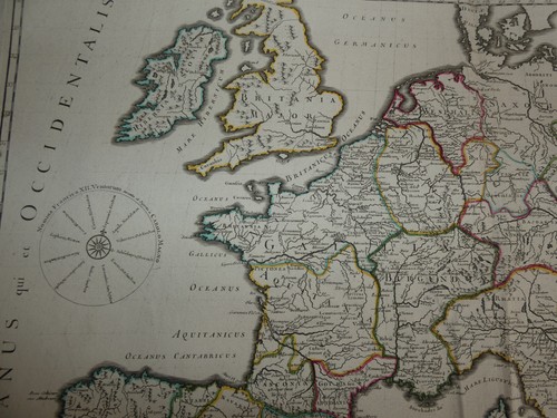 Carte empire de charlemagne, vaugondy 1743, edition delamarche 1797 - Bild 5 von 6