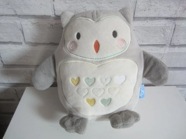 THE GRO COMPANY white noise sleep aid OLLIE OWL heartbeat lights lullaby sea EUC