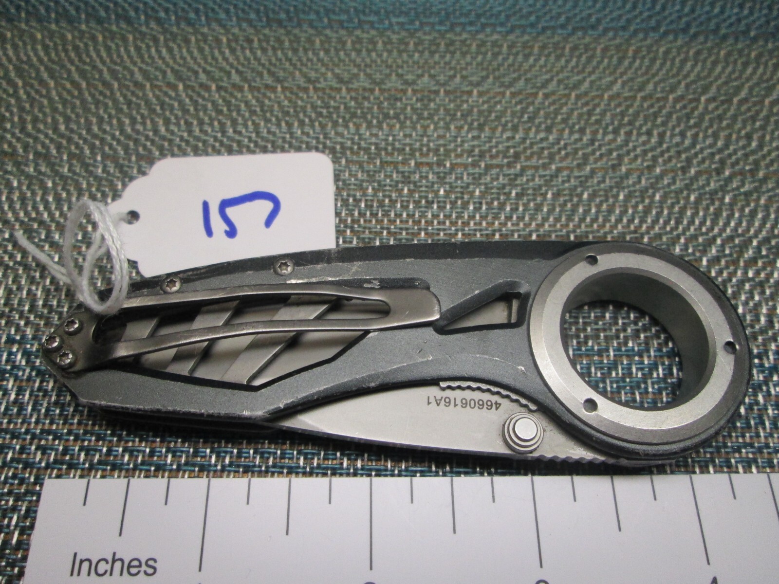 157 Gray Aluminum Remix Drop Point Serrated Liner Lock Knife eBay