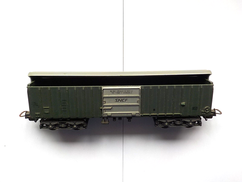 Wagon Tombereau SMCF HO - Tout Métal - Gris - Avec Boîte D'origine - Très Bon état