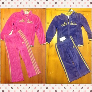 adidas hot pink sweatsuit