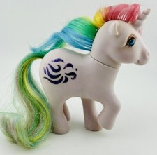 1983 Vintage My Little Pony unicorn "WINDY" light purple with rainbow hair