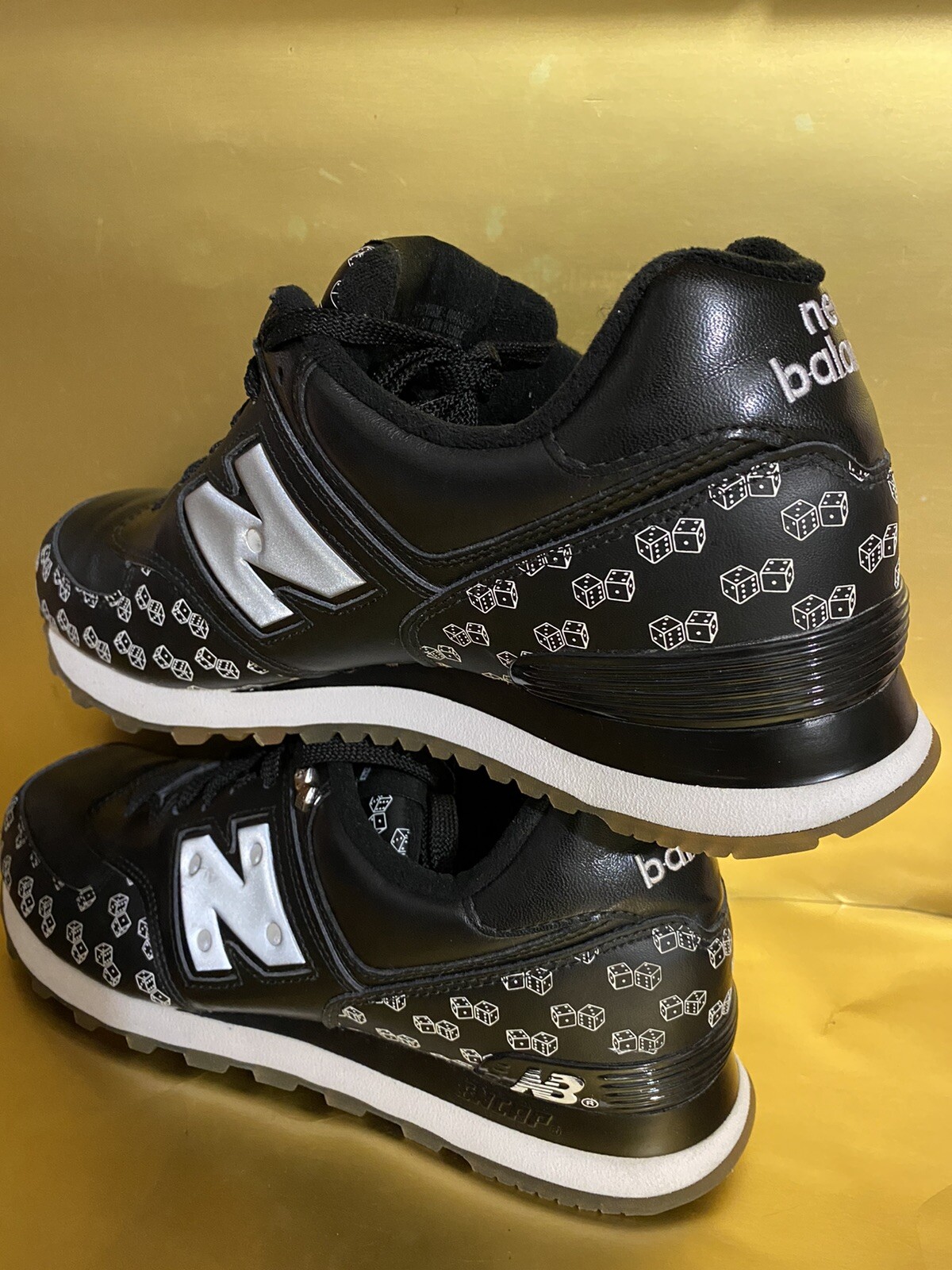 new balance 574 limited edition Black Leather Las Ve… Gem