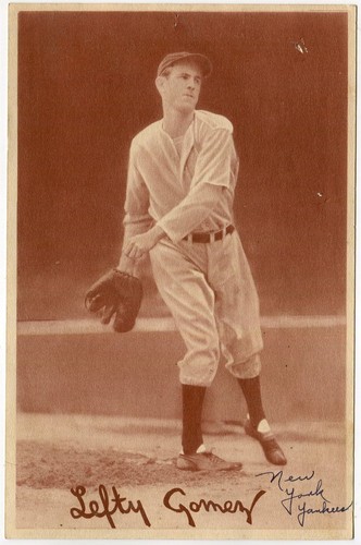 1939 Goudey Photo Premiums (R303-B) - Sepia - Lefty Gomez New York Yankees