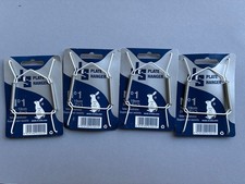 White Wire JES Plate Hangers x4 No. 1 Size for Plates 13cm- 19cm (5.5"-7.5") NEW