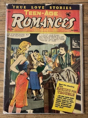 Teen-Age Romances #34 - St. John Publication 1953 Matt Baker Cover G Range