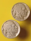 2x Lot 1920 Buffalo Nickels Philadelphia 5c Cents
