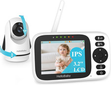 Monitor No Wifi Video Baby Monitor with Camera and Audio - 3.2 Screen, 2-Way Ta
