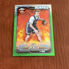 2024-25 Topps Chrome Cam Spencer Topps Green Refractor Rookie RC Celtics