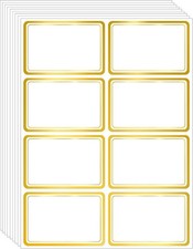 2" x 3" 200 PCS Name Labels, Waterproof Blank Name Tag Stickers with Permanen...