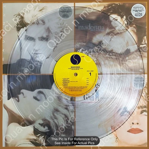 LE 4LP Crystal Clear Vinyl Lot Madonna Like A Virgin True Blue Who’s That Girl
