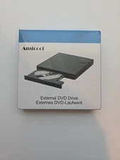 Amicool A11 Light Portable Mobile External DVD Drive USB-C & USB-A