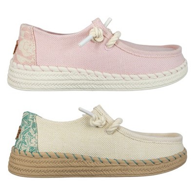 Hey Dude Damen Schuhe Slip Ons Wendy Espadrille Hibiscus