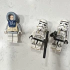 LEGO Star Wars Minifigure Lot Hoth Rebel Trooper 2 Stormtroopers Blaster