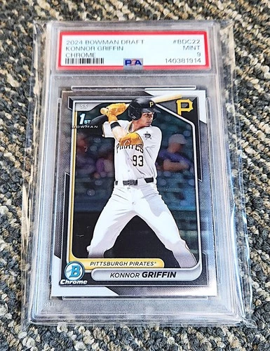 Konnor Griffin 2024 Bowman Draft Chrome #BDC-22 (RC) PSA 9
